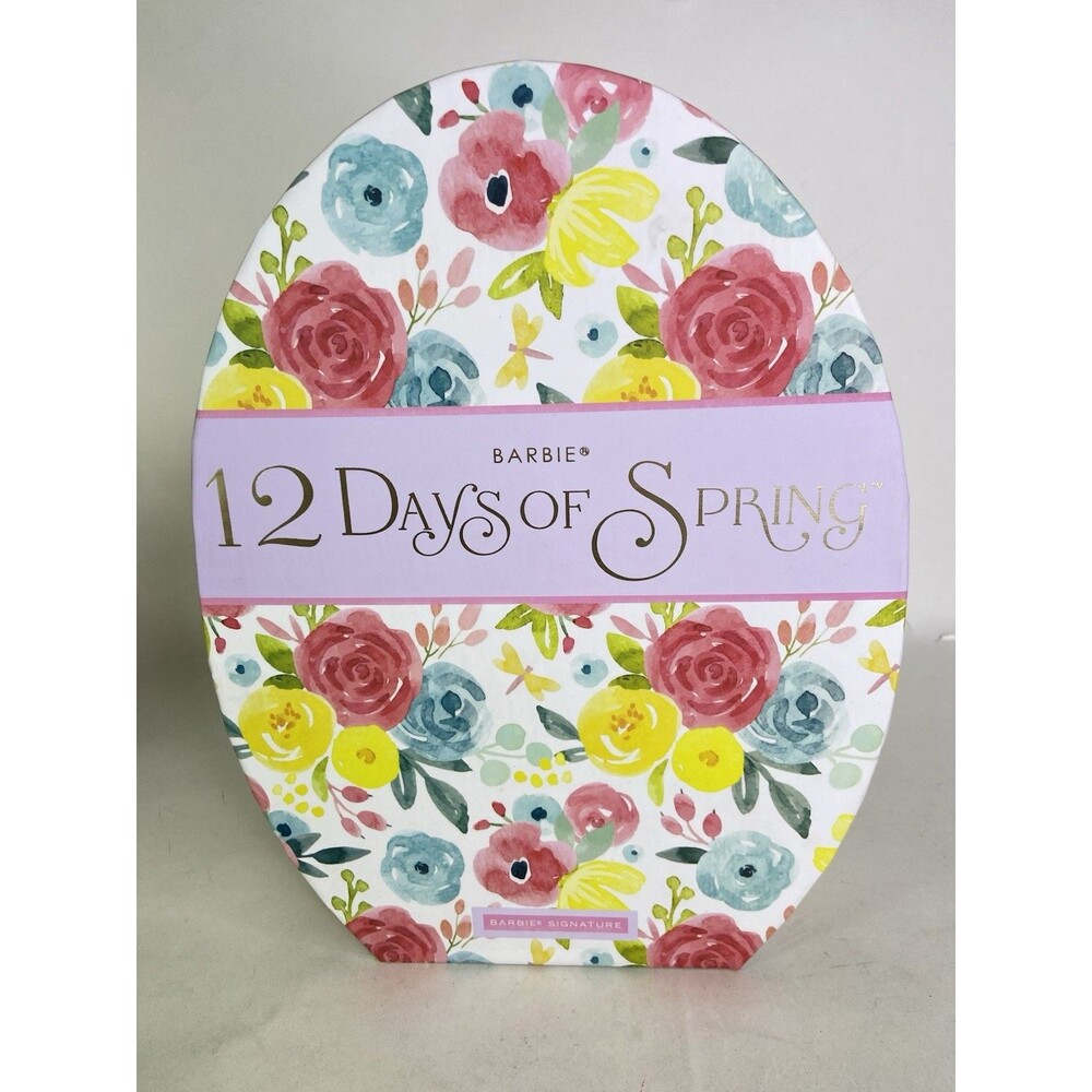 NEW Mattel Barbie Signature 12 Days of Spring Doll and Accessories 2023 HRM27